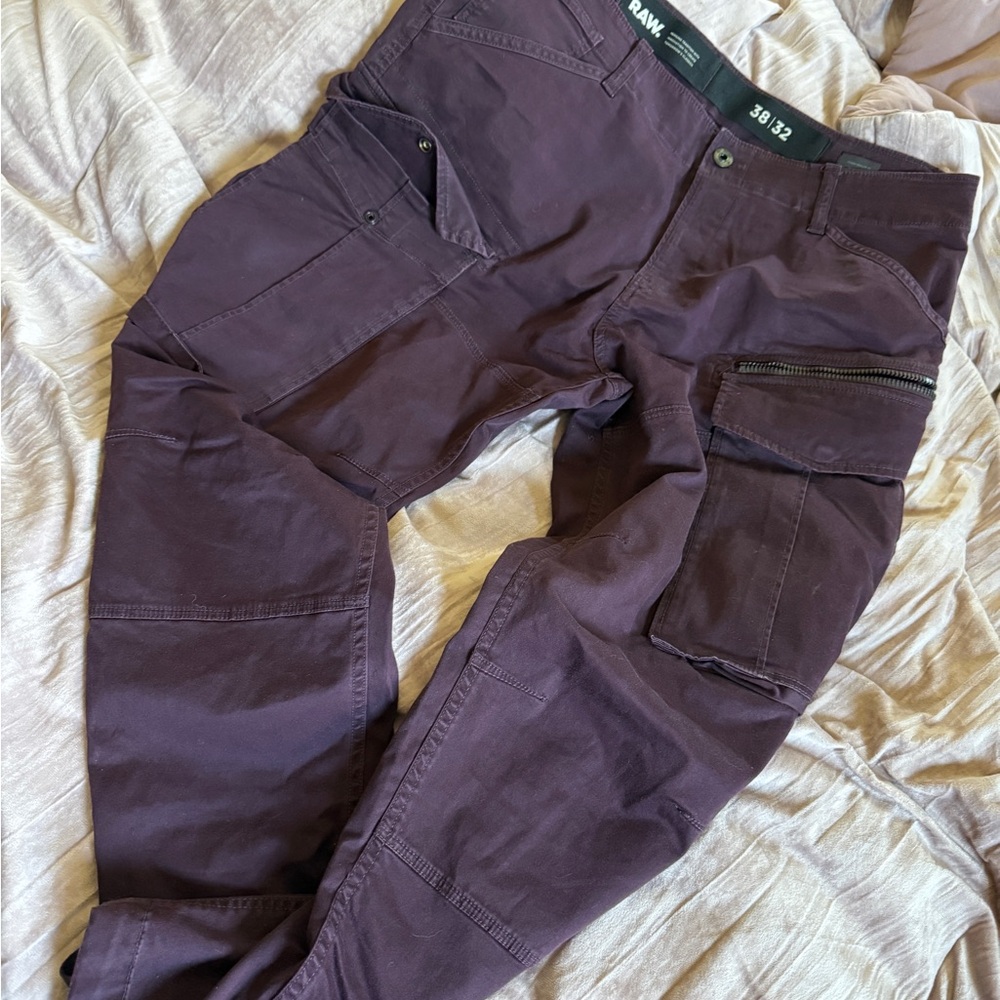 G star raw plum cotton pants